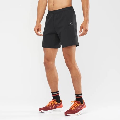 Black Salomon Cross 7'' Men's Shorts | IE OM6072